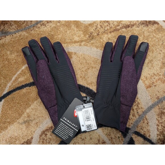NWT Lululemon City Keeper Gloves Women's Size S/M Purple Black Fleece Lined - Picture 2 of 3